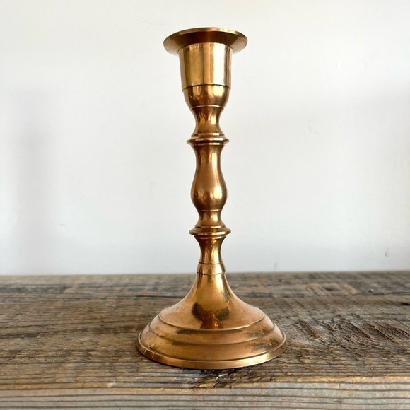 Brass candlestick 6” - Picture 1 of 7